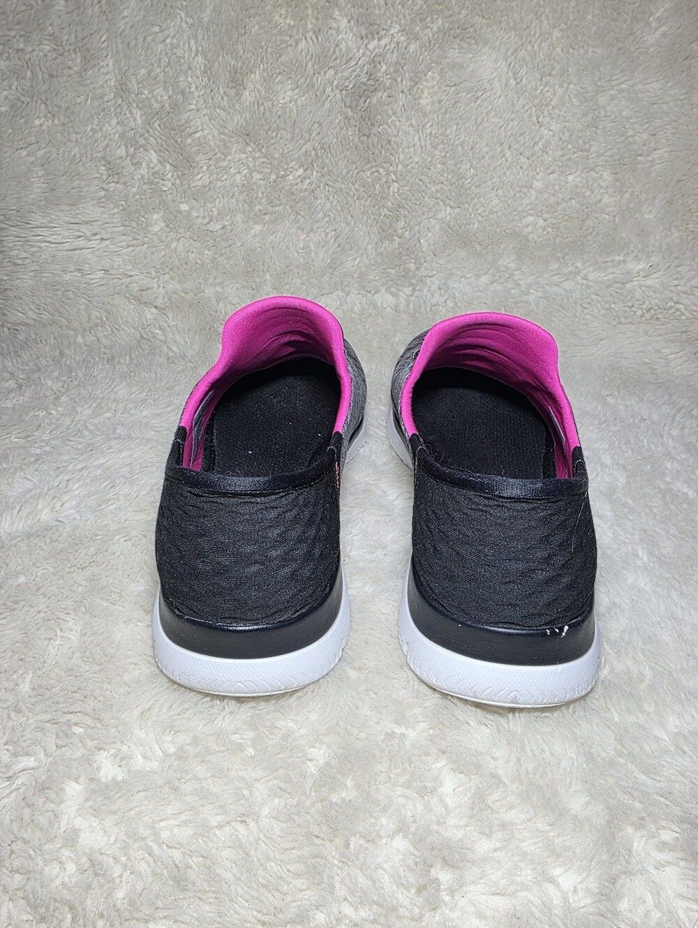 Skechers Slip-ins Summits Dazzling Haze Sneakers Black Pink Wide Fit 8.5 - Picture 7 of 9